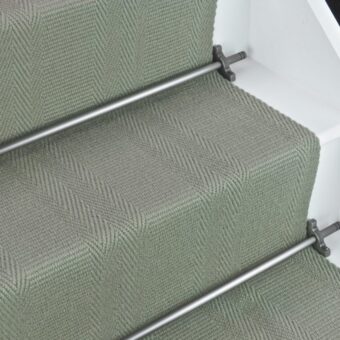 Morden - Sage Green stair runner by Off The Loom