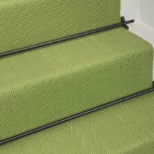 Morden - Lounge Green stair runner by Off The Loom