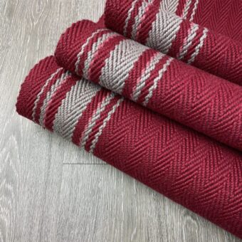 Gainford - Verano Red stair runner by Off The Loom