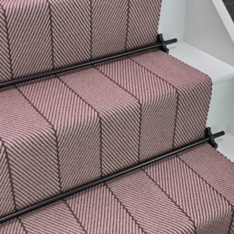 Hadston - Mulberry Mauve stair runner by Off The Loom