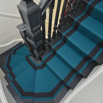 Ashington - French Blue stair runner by Off The Loom