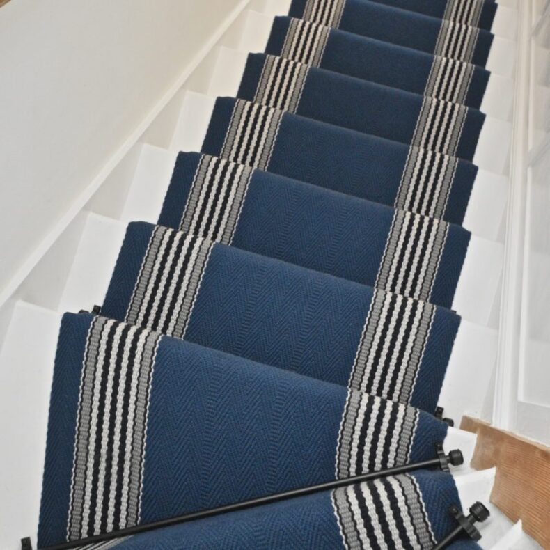 Berwick - Pacific Blue stair runner by Off The Loom