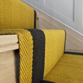 Ashington - Tuscany Yellow stair runner by Off The Loom