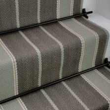 Broomley - Battle Grey stair runner by Off The Loom