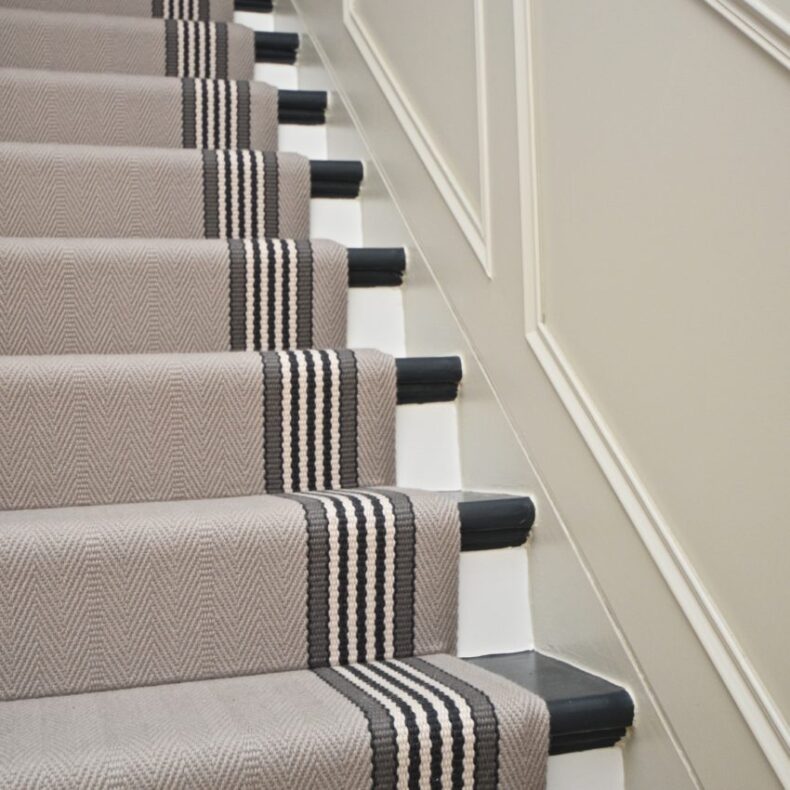 Berwick - Moonstone stair runner by Off The Loom