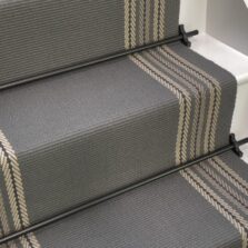 Brampton - Rhino Grey stair runner by Off The Loom