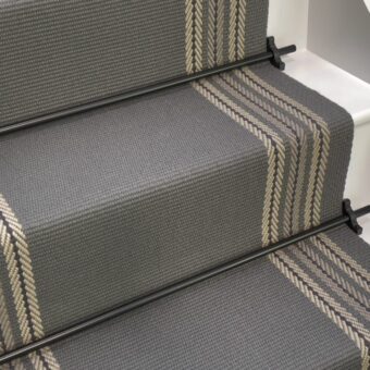 Brampton - Rhino Grey stair runner by Off The Loom