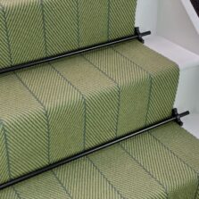 Hadston - Olive Green stair runner by Off The Loom