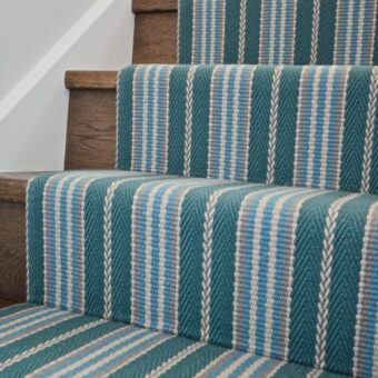 Lintzford - Viridian stair runner by Off The Loom