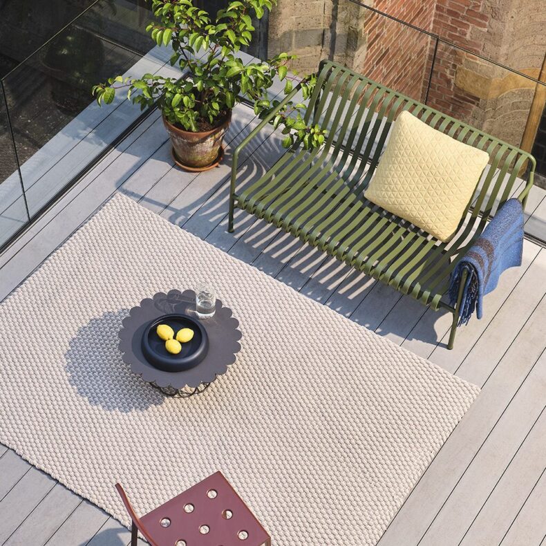 Lace Sage Grey Outdoor 497201 rug by Brink