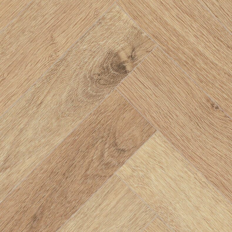 View of Highland Oak - Classic Herringbone (Maximus Click) luxury vinyl tile by Invictus