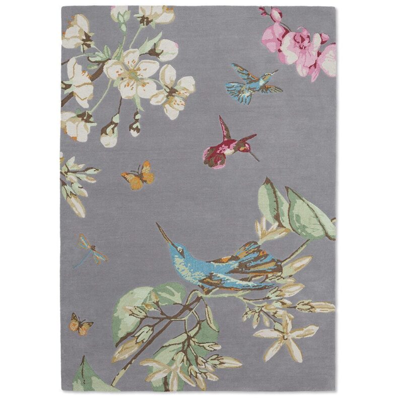 Hummingbird Grey 37804 rug by Wedgwood