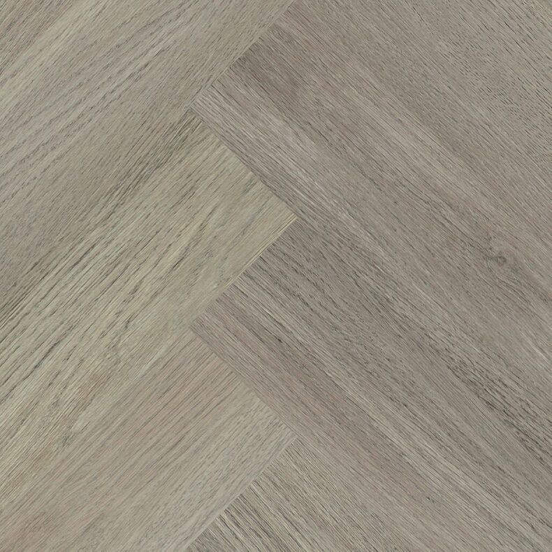 View of New England Oak - Misty Herringbone luxury vinyl tile by Invictus