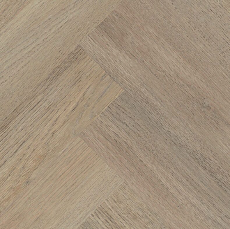 View of New England Oak - Sand Herringbone luxury vinyl tile by Invictus