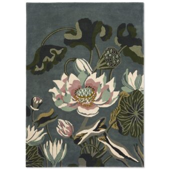 Waterlily Midnight Pond 38608 rug by Wedgwood