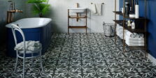 View of Victorian Treasure - Charcoal luxury vinyl tile by Invictus