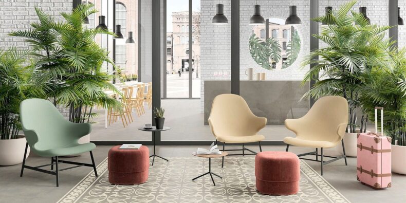 View of Victorian Treasure - Smoke luxury vinyl tile by Invictus