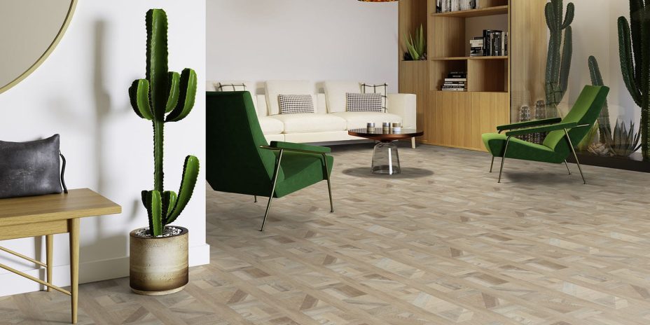 View of Designers Parquet - Duchess luxury vinyl tile by Invictus