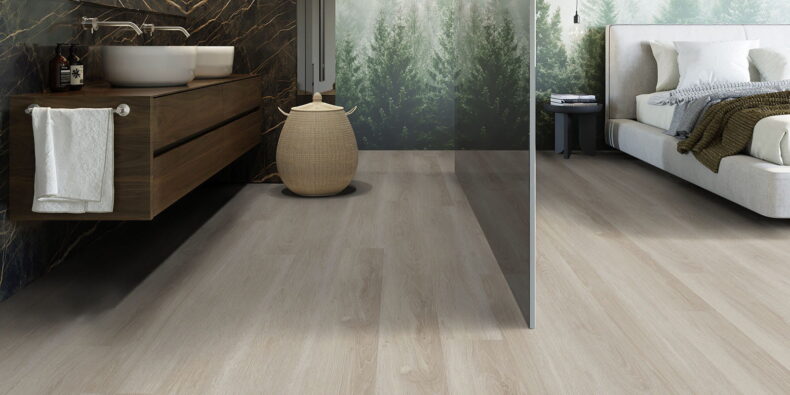 View of French Oak - Linen (Maximus Click) luxury vinyl tile by Invictus