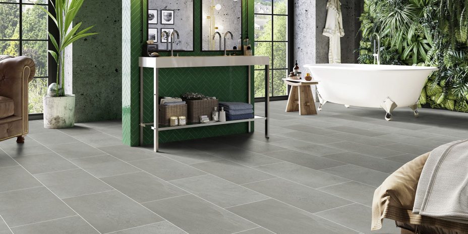View of Groovy Granite - Shadow (Maximus) luxury vinyl tile by Invictus