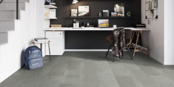 View of Groovy Granite - Shadow (Maximus Click) luxury vinyl tile by Invictus