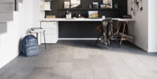 View of Groovy Granite - Steel (Maximus) luxury vinyl tile by Invictus