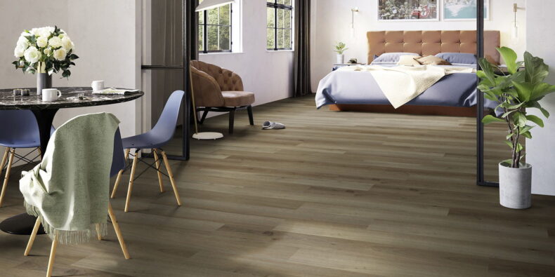 View of Highland Oak - Roasted (Maximus) luxury vinyl tile by Invictus