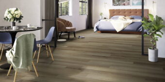 View of Highland Oak - Roasted Herringbone (Maximus) luxury vinyl tile by Invictus