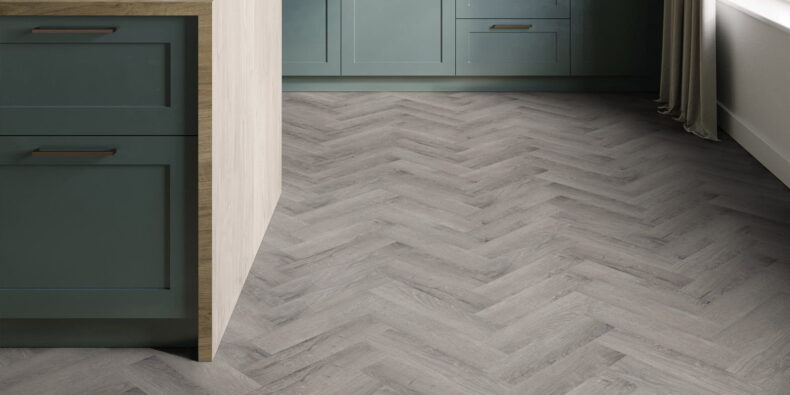 View of Royal Oak - Nordic Herringbone luxury vinyl tile by Invictus