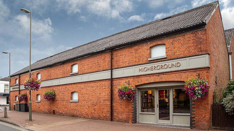 Outside view of Higherground's showroom