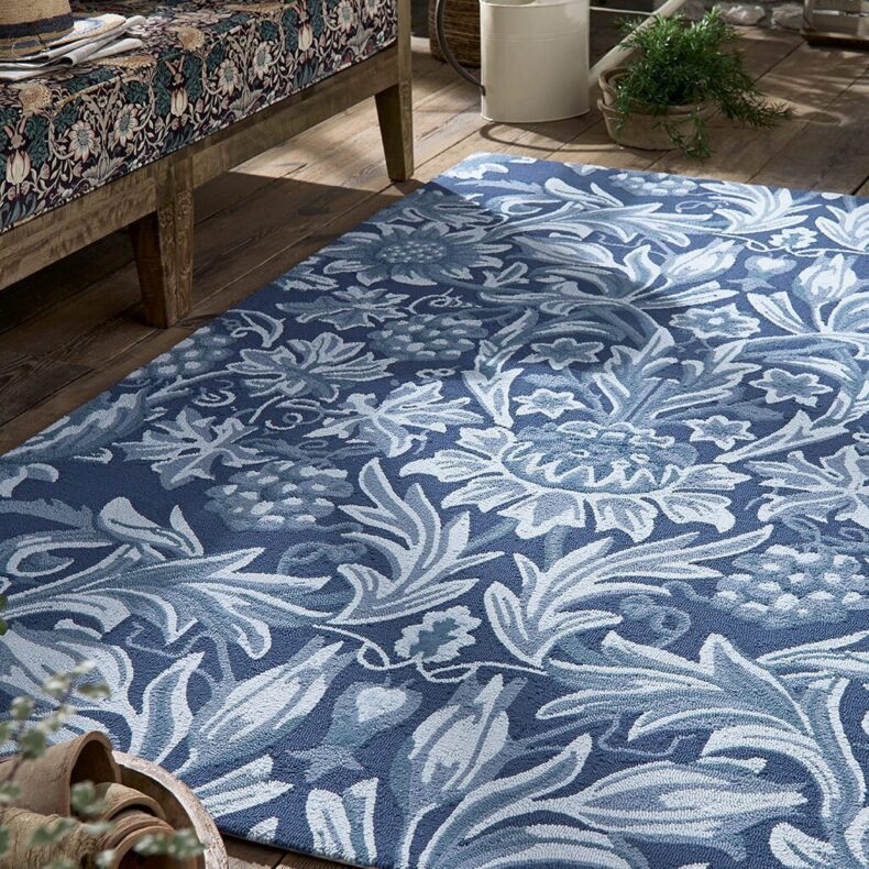 Sunflower Webb Blue 427907 rug by Morris