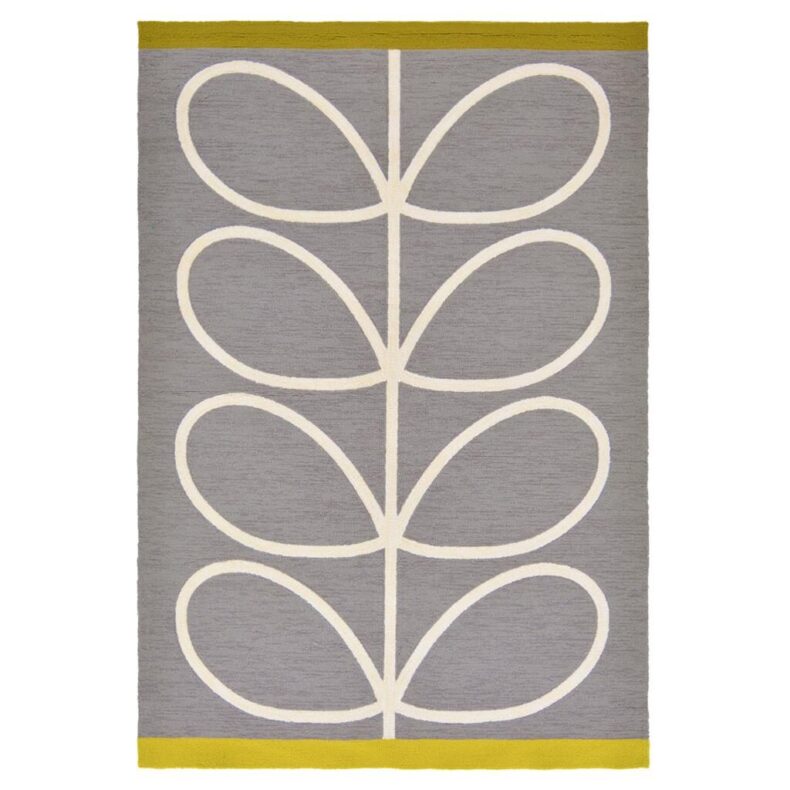 Giant Linear Stem Slate 460605 rug by Orla Kiely