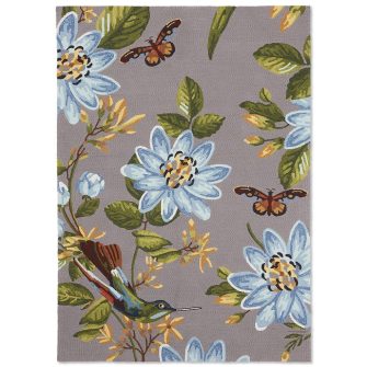 Spring Lotus Grey 438504 rug by Wedgwood