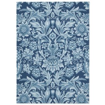 Sunflower Webb Blue 427907 rug by Morris 