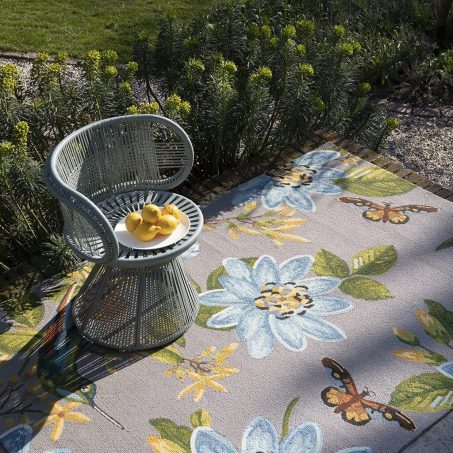 Spring Lotus Grey 438504 rug by Wedgwood
