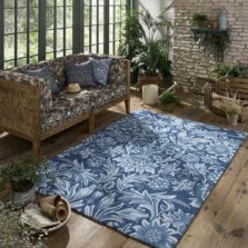 Sunflower Webb Blue 427907 rug by Morris