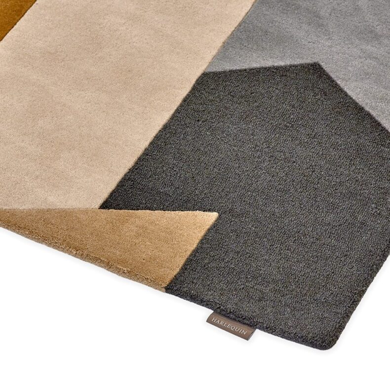 Popova Caramel Slate Shell 143101 rug by Harlequin