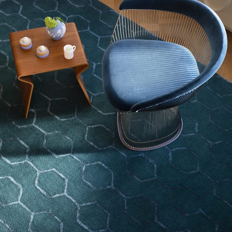 Gio Teal 39107 rug by Wedgwood