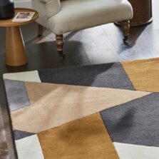 Popova Caramel Slate Shell 143101 rug by Harlequin