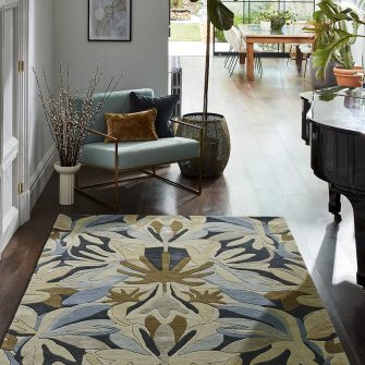 Melora Hempseed Exhale Gold 142701 rug by Harlequin