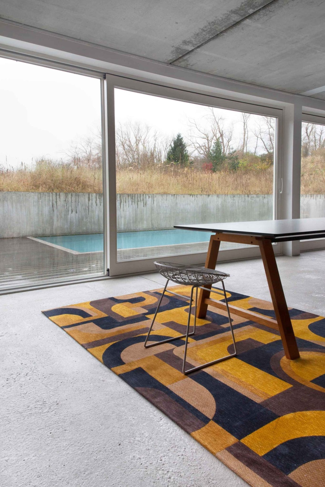 Nuance Collection Module Yellow Meyer 9210 rug by Louis De Poortere
