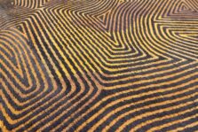 Meditation Collection Coral Black Gold 9227 rug by Louis De Poortere