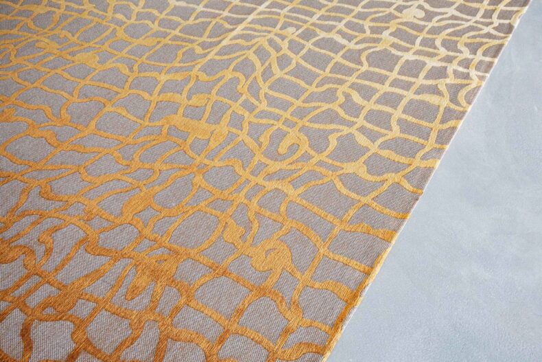 Mad Men Collection Dedalo Yellow Scarab 9205 rug by Louis De Poortere