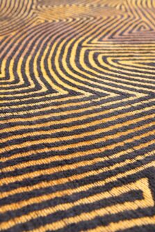 Meditation Collection Coral Black Gold 9227 rug by Louis De Poortere