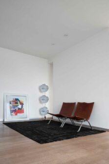 Structures Collection Baobab Black Water 9200 rug by Louis De Poortere