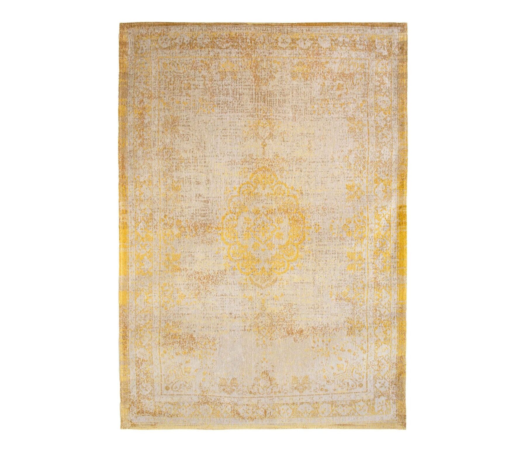 Fading World Collection Medallion Grey Yellow 9062 rug by Louis De Poortere