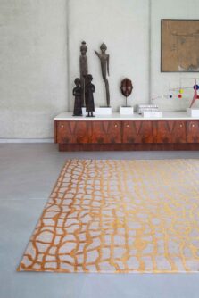 Mad Men Collection Dedalo Yellow Scarab 9205 rug by Louis De Poortere