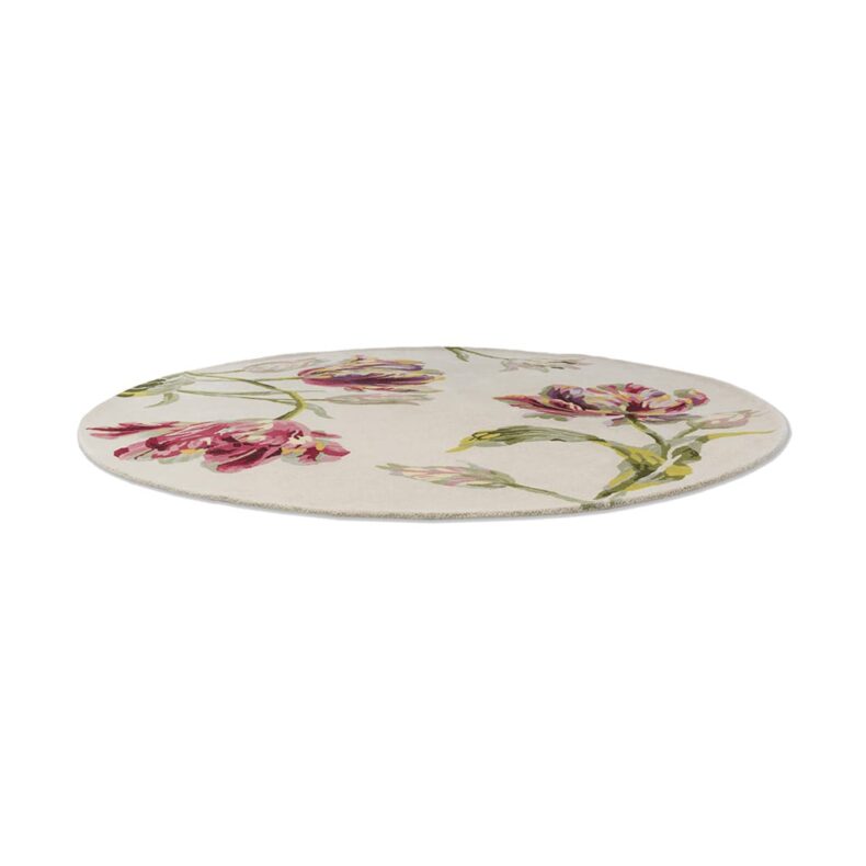 Gosford Round Cranberry 81300 rug by Laura Ashley