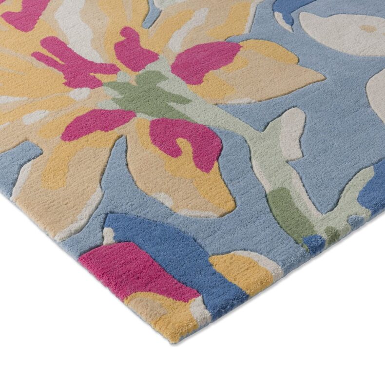 Tuilips China Blue 82208 rug by Laura Ashley