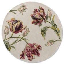 Gosford Round Cranberry 81300 rug by Laura Ashley